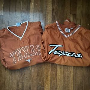 Vintage University of Texas windbreaker bundle of 2